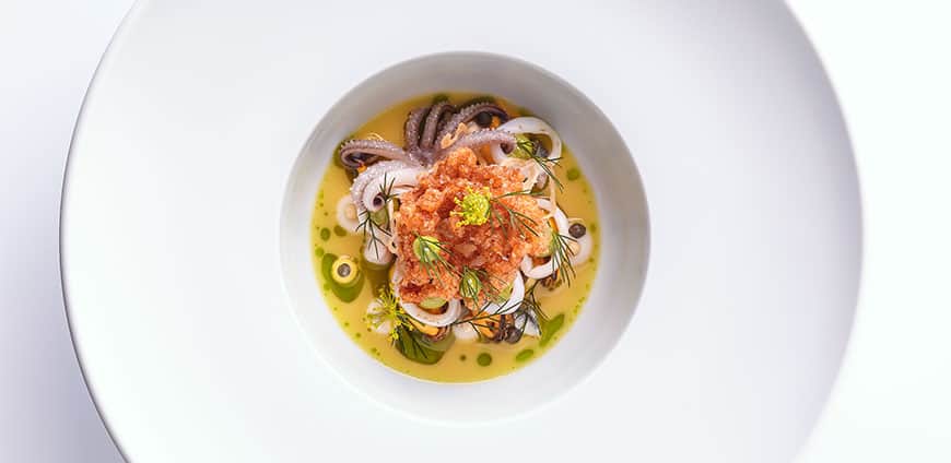 aqua-muscheln-calamaretti-safran-curry-fond-anchovis-zwiebelcreme-gebackenes-ruehrei-kapern-dill-pinienkerne-credit-goetz-wrage-1-slider