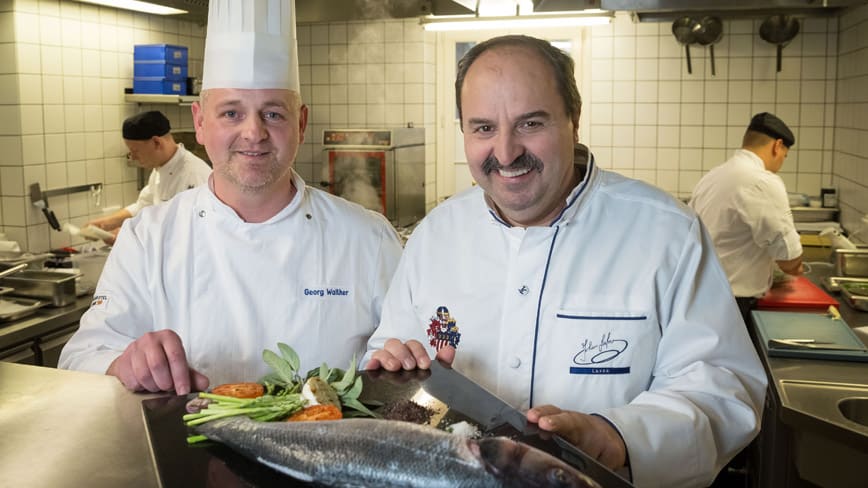 Johann Lafer in der Küche